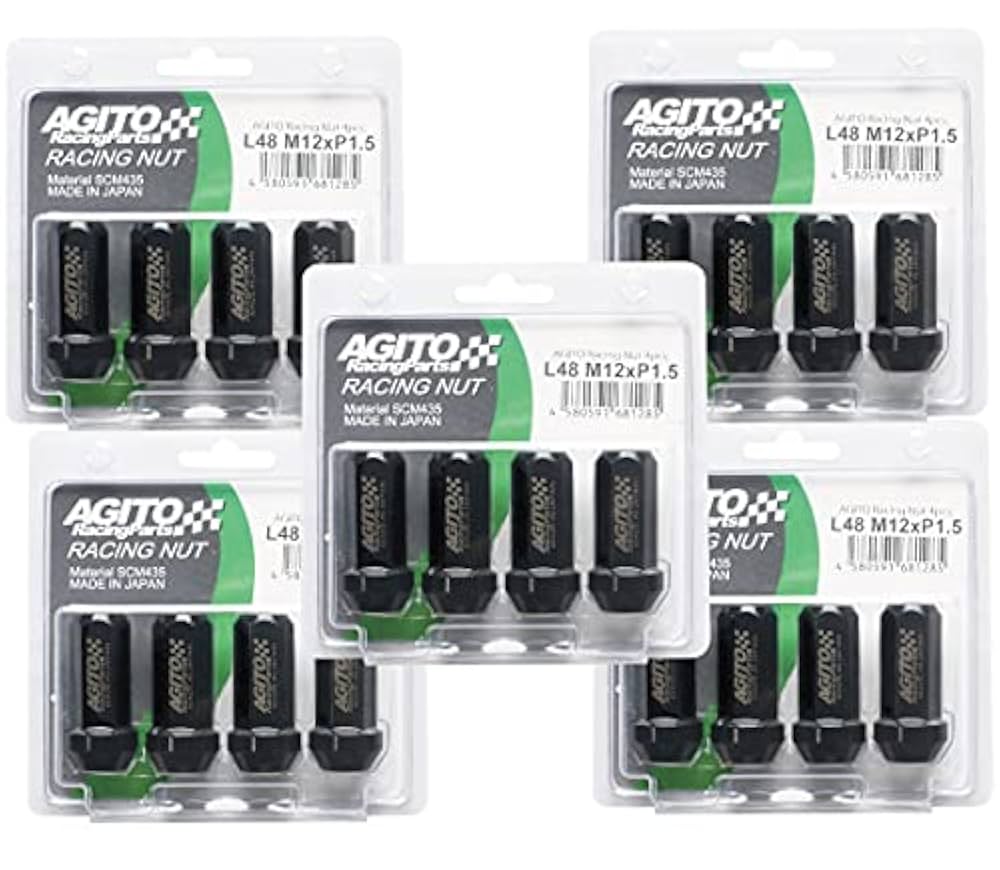 Amazon.co.jp: 日本製 20個 AGITOレーシングナット L48 17HEX